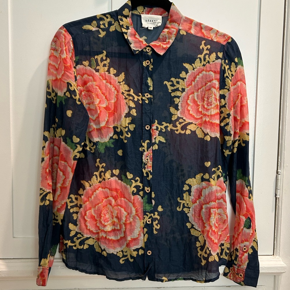 Barely Worn Sezane Button Down Blouse - FR38/US6